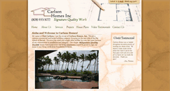 Desktop Screenshot of carlsonhomeshawaii.com